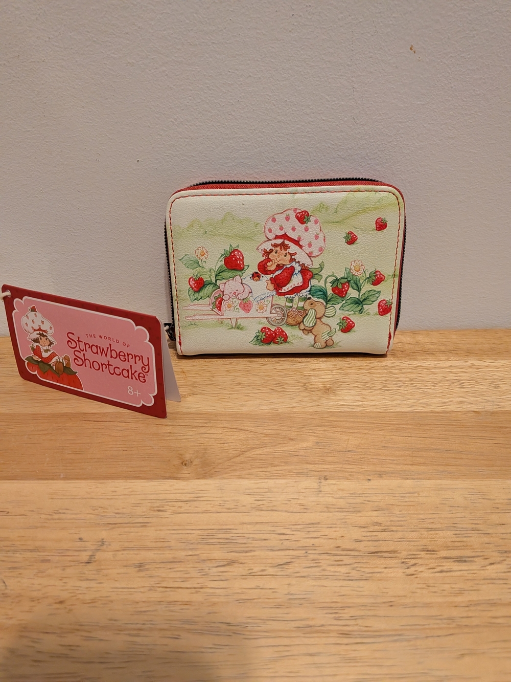 Loungefly Strawberry Shortcake Cream Pink Red Wallet